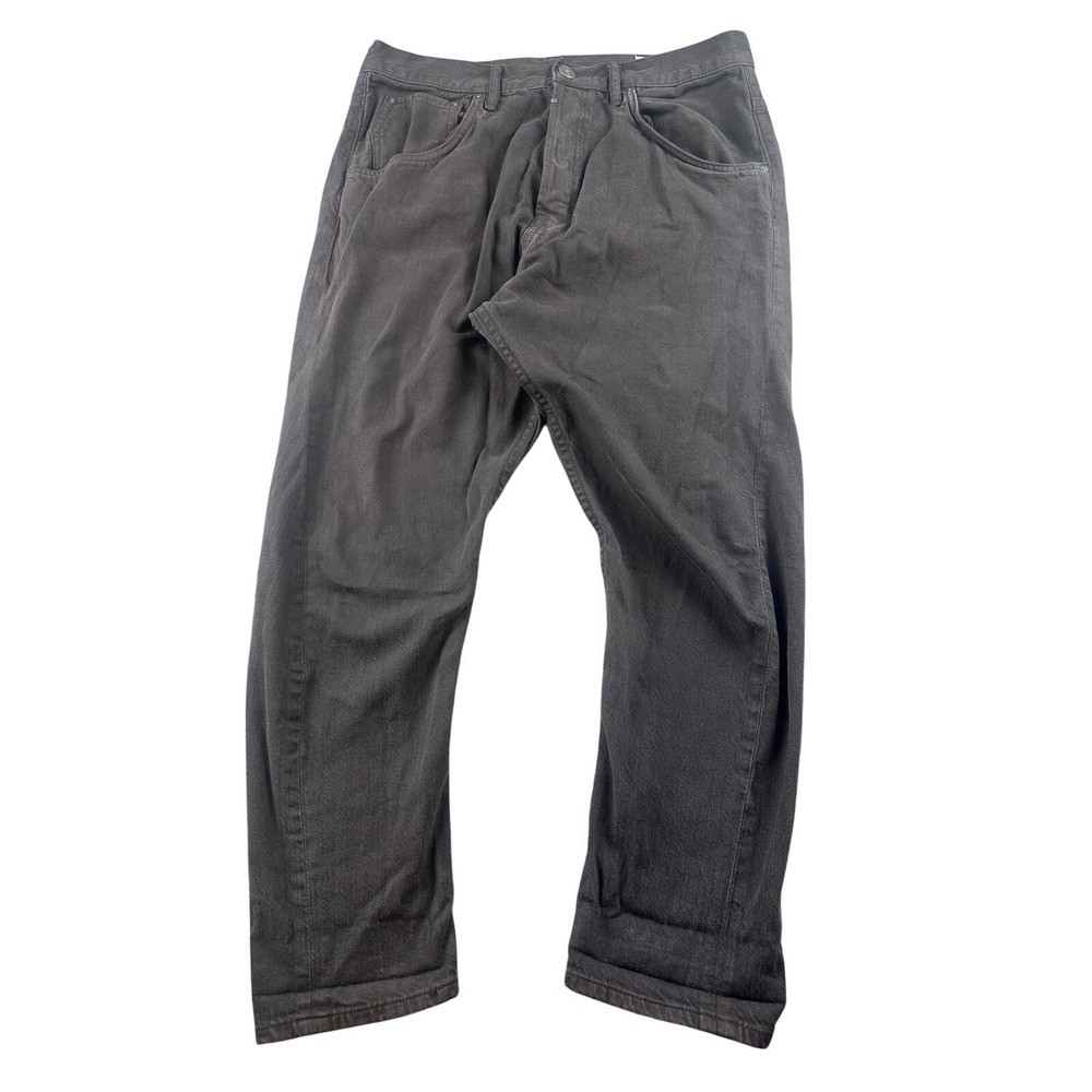 AllSaints Jeans Men 32 Brown Jacks Place 5-Pocket Straight F11-807 Urban Edgy